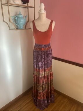 Beautiful Snakeskin Print Maxi Dress from Anthropologie